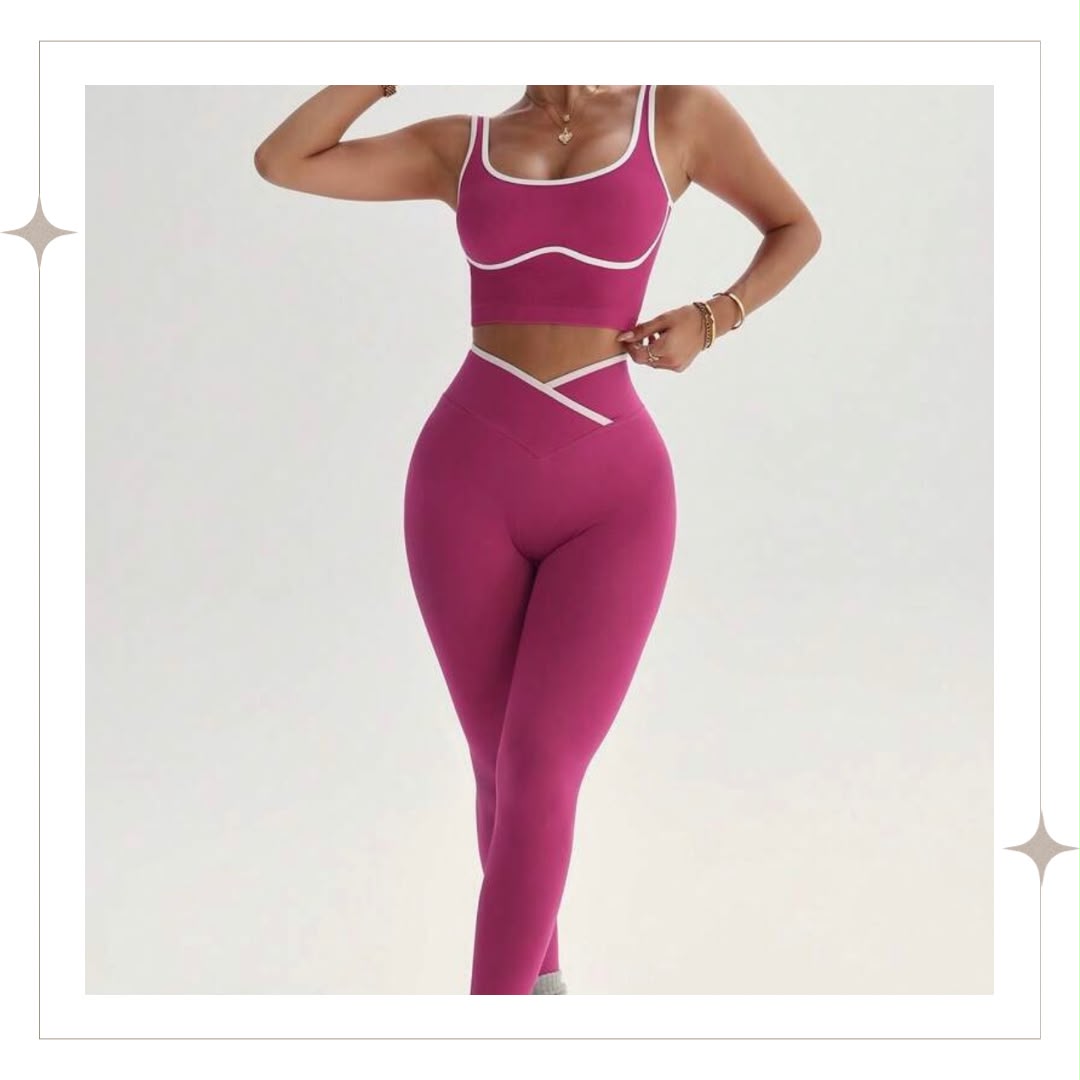 Rose Pink Full Two Piece Set