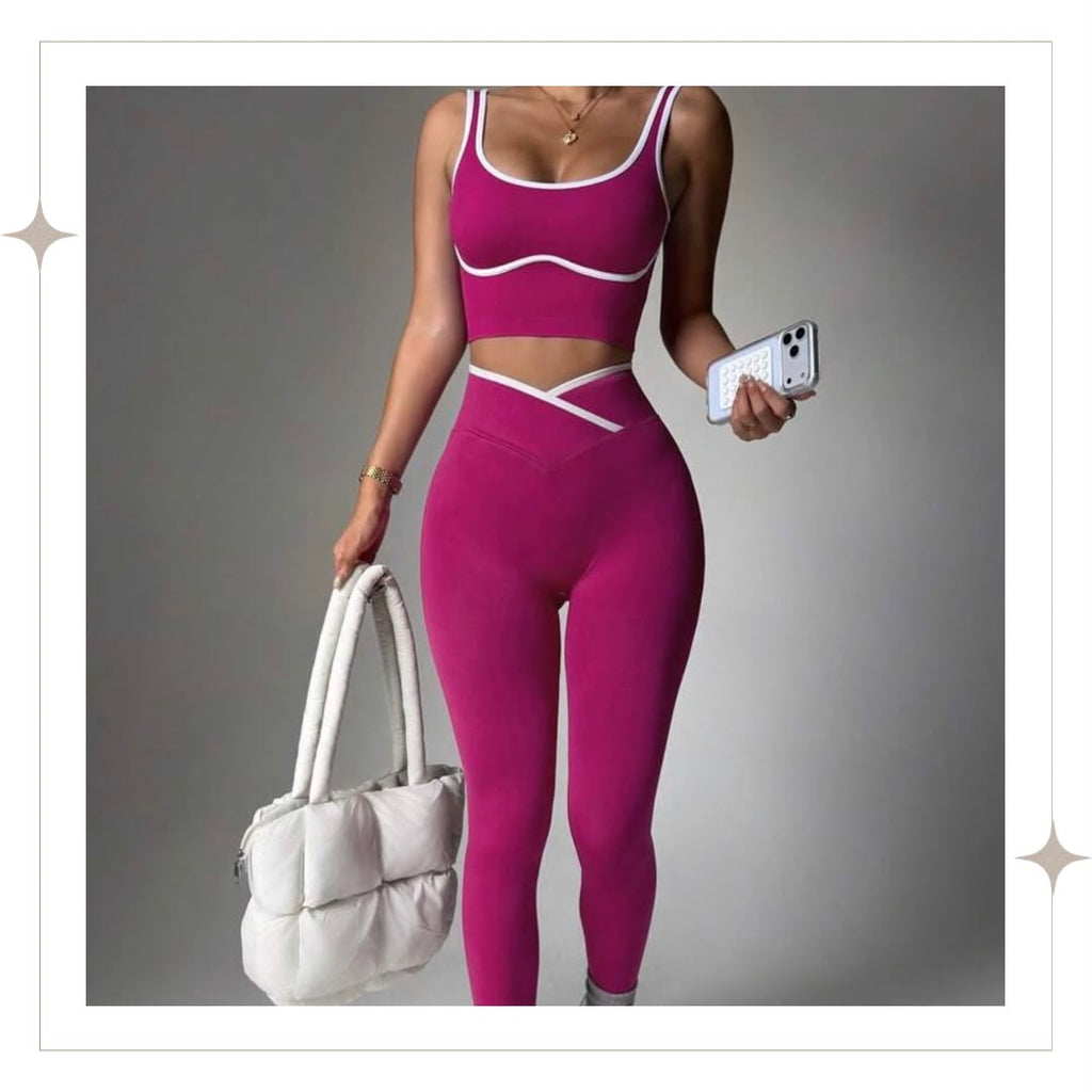Rose Pink Full Two Piece Set