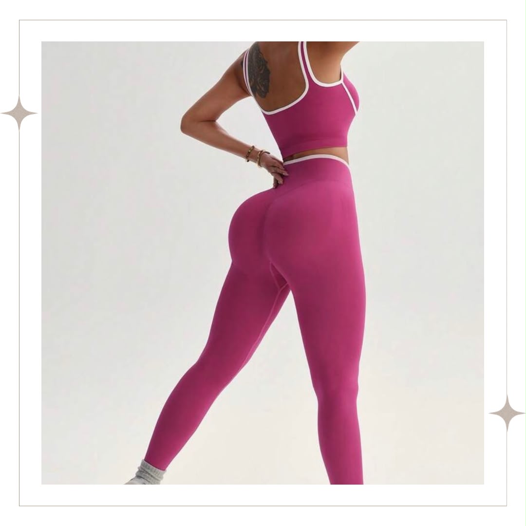 Rose Pink Full Two Piece Set
