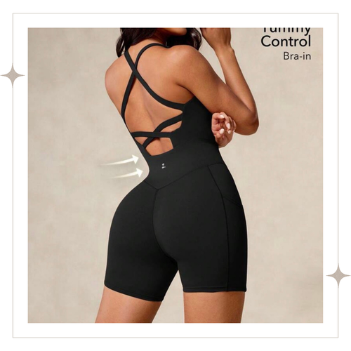 Black Oz X-Back Jumper