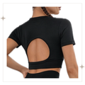 Short Sleeve Backless Set