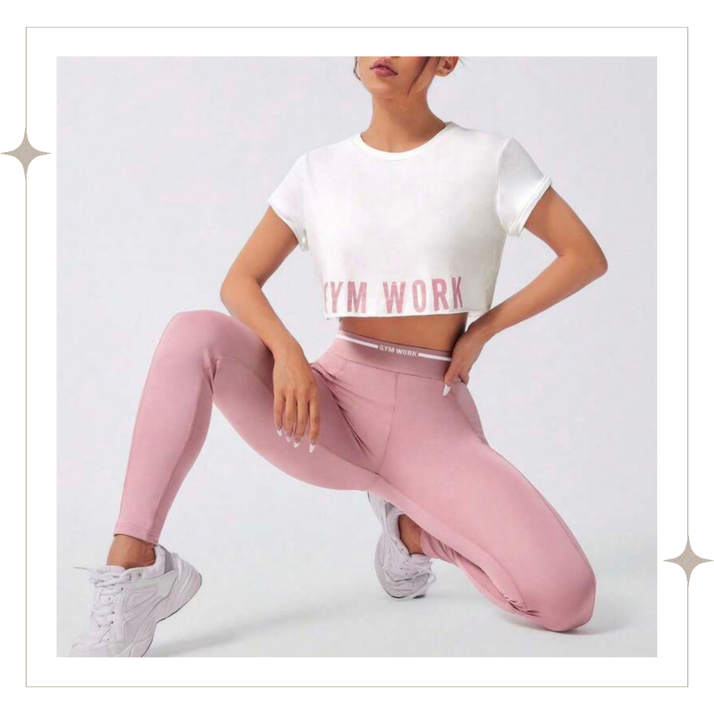 Pink Three Piece High-Rise Set