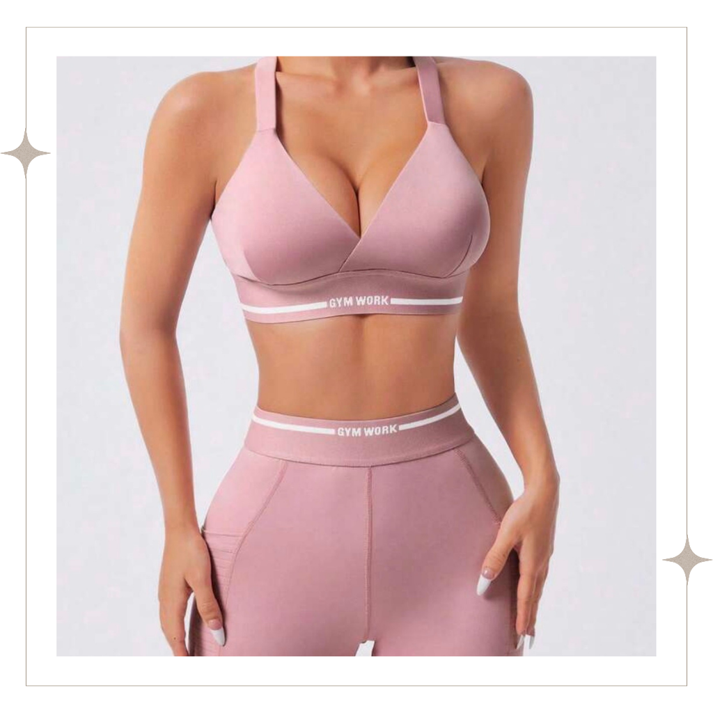 Pink Three Piece High-Rise Set