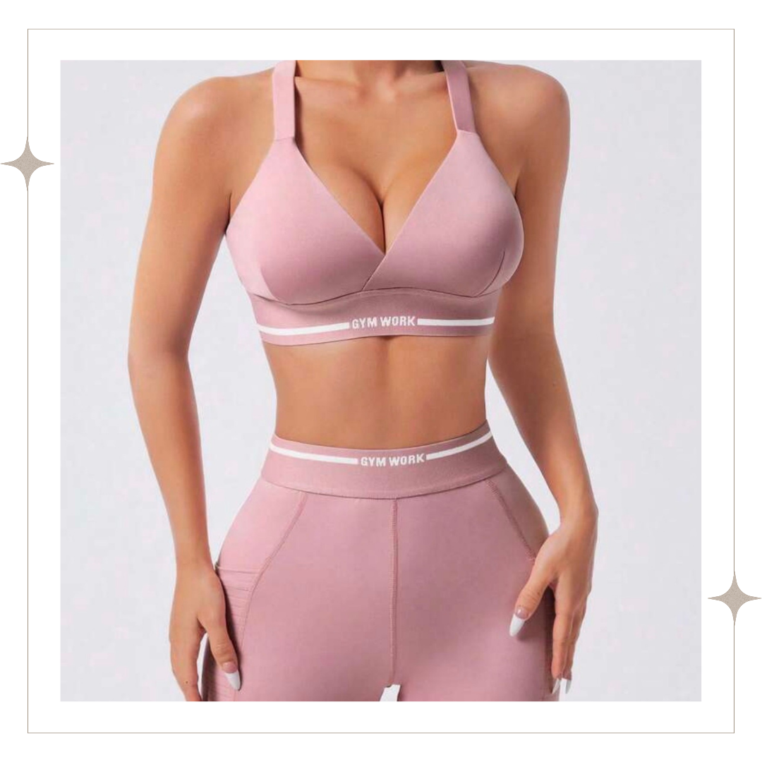 Pink Three Piece High-Rise Set