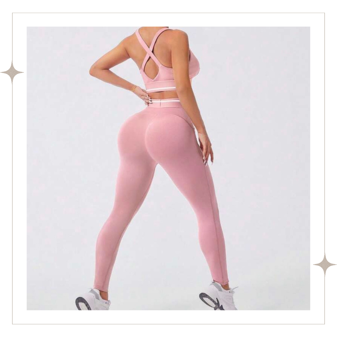 Pink Three Piece High-Rise Set