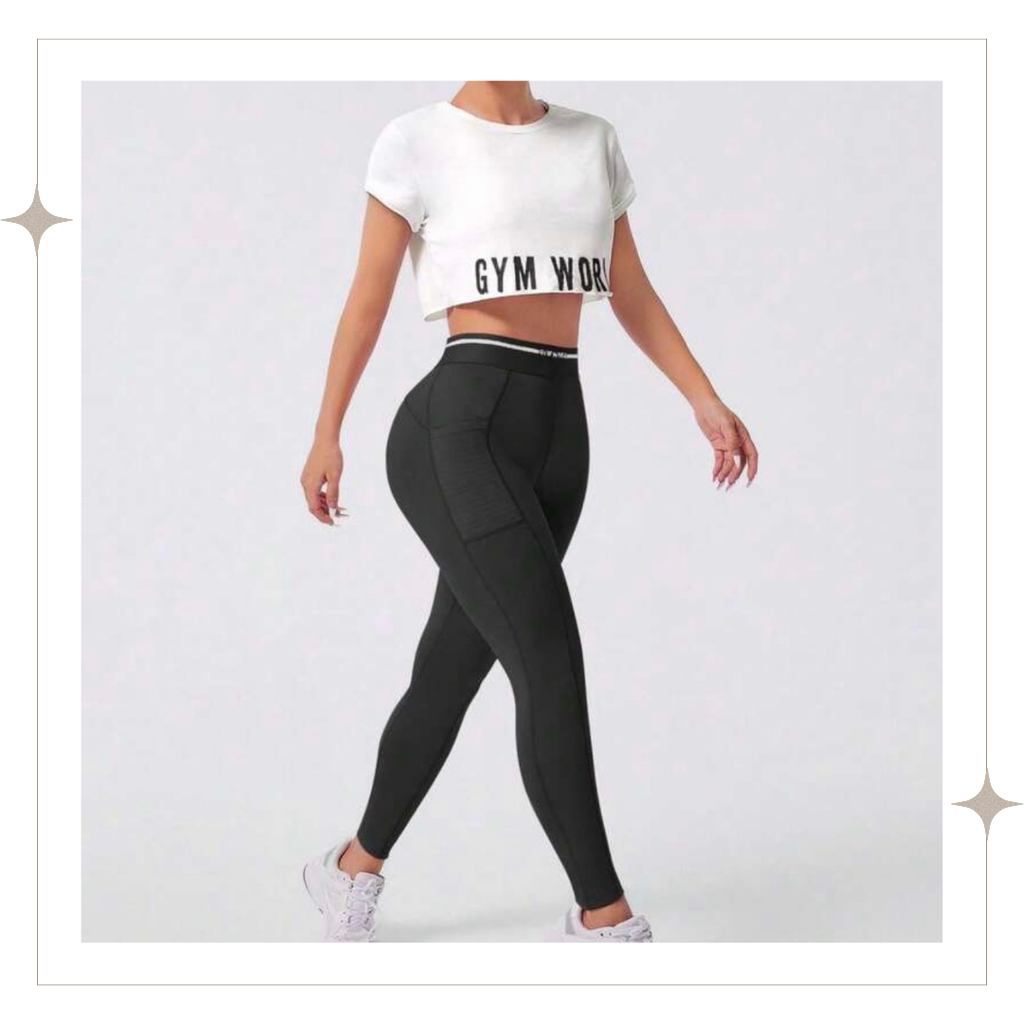 Black Three Piece High-Rise Set