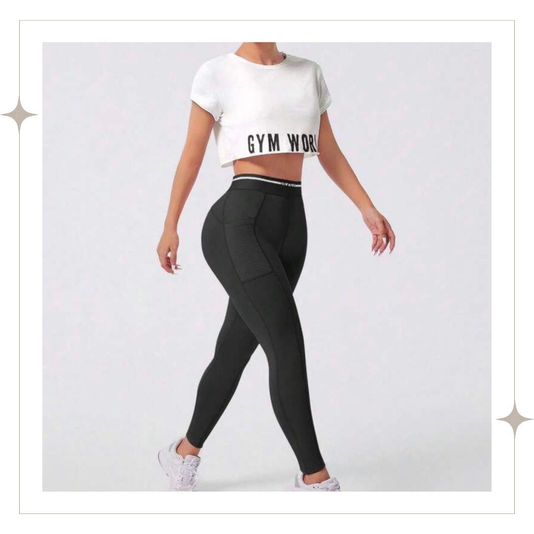 Black Three Piece High-Rise Set