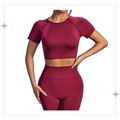 Short Sleeve Backless Set