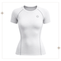 White and Gray Compression T-Shirt