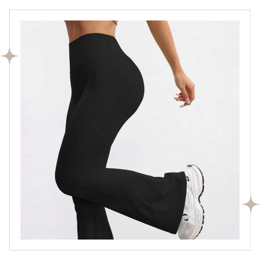 High waisted bell bottom pants